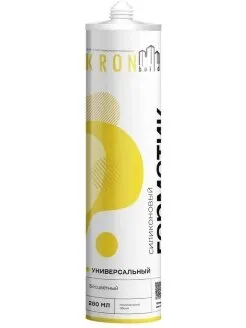 Фото №0 Герметик Силиконовый KRONbuild прозрачный 280мл