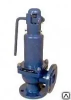 Фото №0 Клапан предохранительный пружинный с ручным подрывом фл.17с50нж, Ру-40