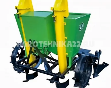 фото Картофелесажатель двухрядный Bomet S-239 180 кг с бачком для удобрений