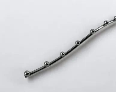 фото Кронштейн изогнутый на экономпанель 7 шариков 290-310мм, хром