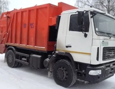 фото Мусоровоз КО-427-34 на шасси МАЗ-5340В2-485-013 (с порталом) Евро-4