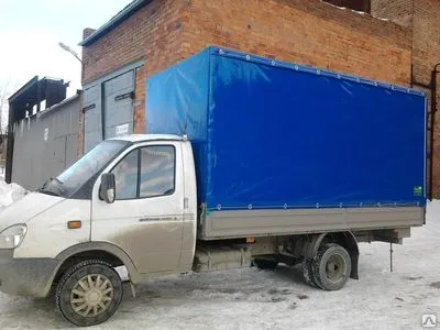 Фото №0 Тент на газель (4м) h2,0 под верхнюю и боковую погрузку (съемный верх