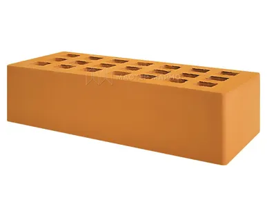 фото Кирпич лицевой керамический «Абрикос» пустотелый одинарный М125