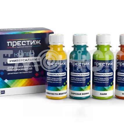 Фото №0 Колер  0,1 л ПРЕСТИЖ унив (№ 3, салатовый) (6/108) П