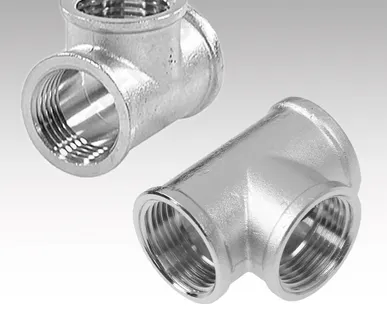 фото Тройник никелированный Ду25 (1&quot;) внутренняя резьба