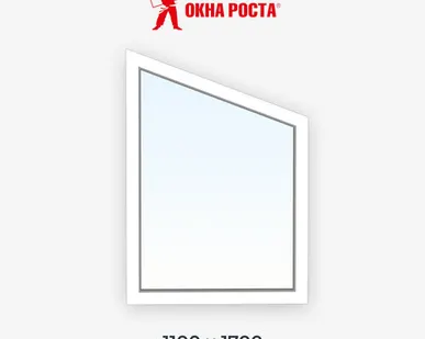 фото Трапециевидное пластиковое окно №3, 1100x1700