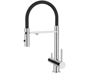 фото Смеситель для кухни Iddis Ace с фильтром ACESBFFi05, хром/черный