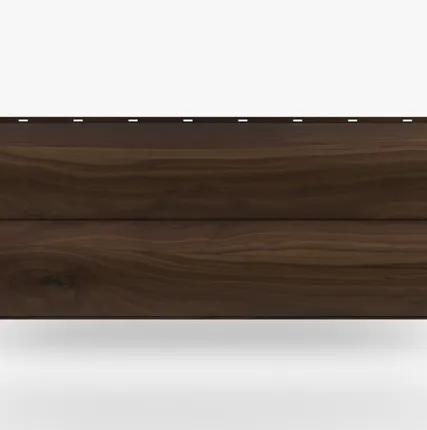 Фото №0 Сайдинг Металлический сайдинг «Бревно» покрытие 3D орех Россия, эконом, 0.4-0.45 мм