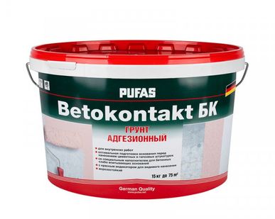 фото Грунтовка Бетоконтакт Pufas для внутренних работ (15 кг)