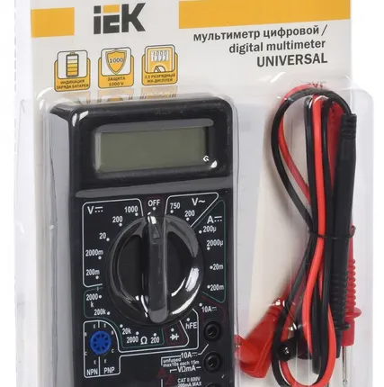 Фото №0 Мультиметр цифровой M830B Universal IEK
