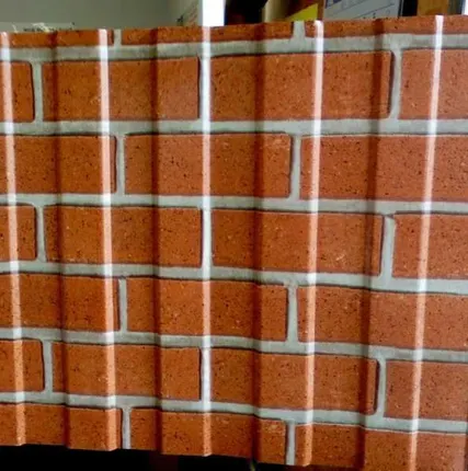 Фото №0 Облицовочный кирпич (Профнастил имитация кирпича)