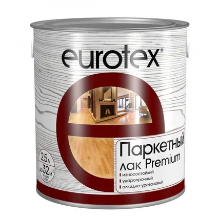 Фото №0 Лак паркет алк-урет 2,5кг EUROTEX_Premium Рогнеда п/мат (4)