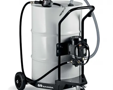 фото Мобильный маслораздатчик с электронасосом для бочек 205 л с реле давления