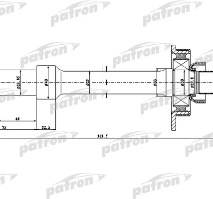 Фото №0 PDS0537 Вал приводной