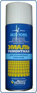 фото Ремонтная эмаль для профнастила и металлочерепицы