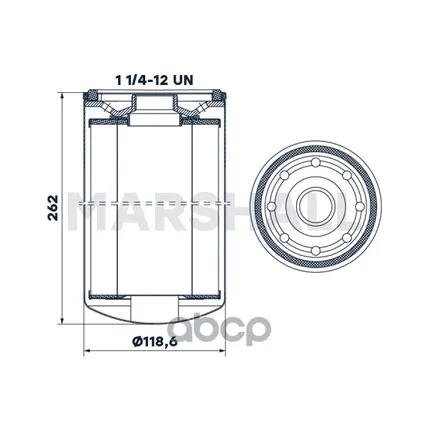 Фото №0 Фильтр топливный MARSHALL - MF550202 MARSHALL арт. MF550202