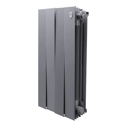 Фото №0 Дизайнерский радиатор биметаллический Royal Thermo Piano Forte 500/Silver Satin 500/4 секции, 0,72 кВт
