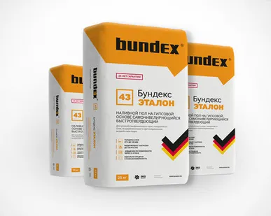фото Быстротвердеющий наливной пол на гипсовой основе "Bundex Эталон"