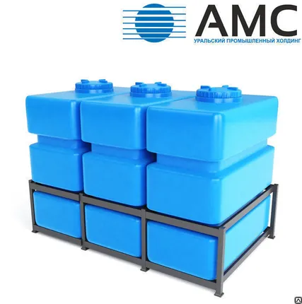 Фото №0 Блок из трёх ёмкостей, общий объем 3000 литров с крышкой