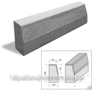 Фото №0 Бордюр прессованный 300*150*1000 мм Волгодонск