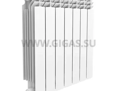 фото Радиатор биметаллический ALUSTAL BIANCO 500х100х6