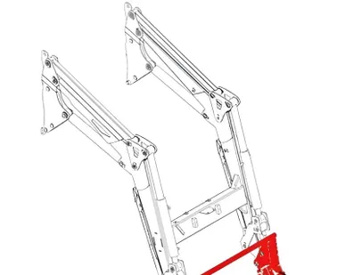 фото (CZ 31152) Поворотная рамка фронтального погрузчика Metal-Fach Т220 (T220-K.080.000.000)