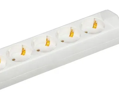 фото Удлинитель 5х5м с заземл. 10А 250В У05 GENERICA 2P+PE 3х1кв.мм IEK WYP10-10-05-05-Z-G