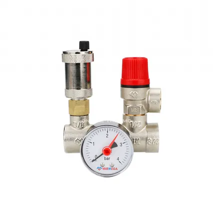 Фото №0 Группа безопасности котла Varmega VM16201, 1" ВР латунь, 3 бар до 50 кВт