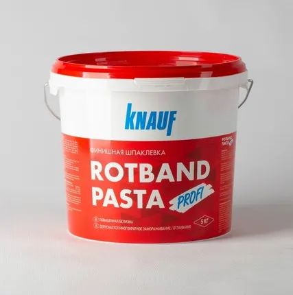 Фото №0 Шпаклевка финишная Кнауф Ротбанд Паста Профи, 5кг