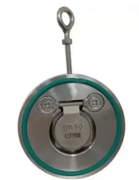 Фото №0 Клапан обратный межфланцевый одностворчатый д125 Py16, сталь Benarmo