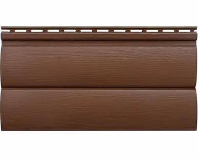 фото Сайдинг Альта акриловый Блокхаус двухпереломный ОРЕХ ТЕМНЫЙ 3,10х0,335м