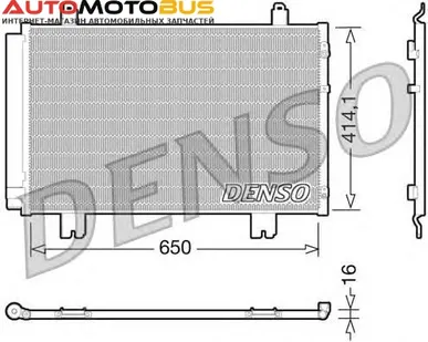 фото Конденсатор, кондиционер DENSO DCN51009 Конденсер Lexus LS460