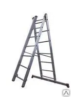 Фото №0 Лестница 2-х секц. 2х 7 ступеней аллюминиевая (2*7)