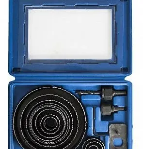 фото Набор коронок по дереву ПРАКТИКА HCS 19-127мм + 2 адаптера 12шт 773-279