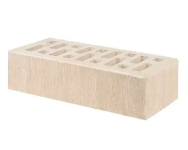 фото Кирпич лицевой керамический Белый«Бархат» пустотелый одинарный