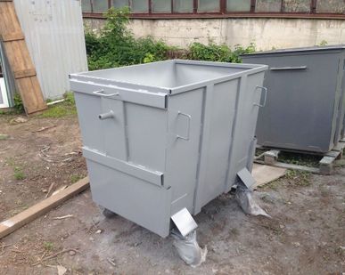 фото Евроконтейнер для ТБО без крышки, толщиной 1,2 мм