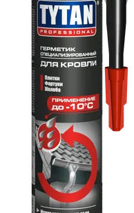 фото Герметик кровельный виниловый Специализированный для кровли, прозрачный, от-10°C, 310мл 93824, 1/12 (Tytan)