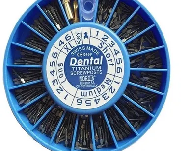 фото Штифты титановые с композитной головкой, ассорти, 120 шт. H.Nordin