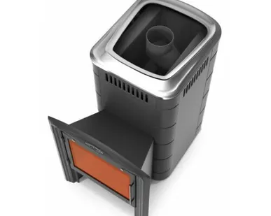 фото Печь для бани ТМФ Тунгуска 2017 Inox Витра антрацит