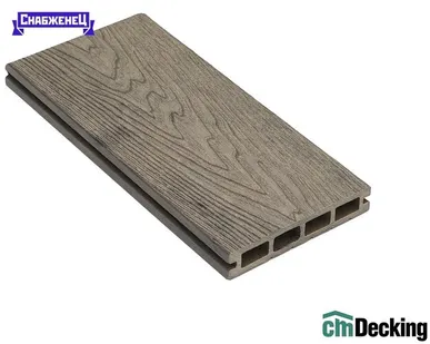 фото Террасная доска из ДПК CM Decking "Robust" цвет: Ясень, 140x25 мм (цена м2)