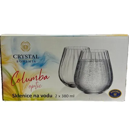Фото №0 Набор стаканов для воды низкие Spring Columba Optic 380мл/2шт