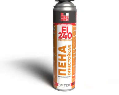 фото Пена монтажная профессиональная TimTek EI 240 ОГНЕСТОЙКАЯ 1000мл (12 шт/уп)