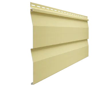 фото Виниловый сайдинг «КОРАБЕЛЬНЫЙ БРУС» (D4.5DL), STANDARD (Лимон)