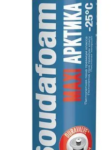 фото Монтажная пена профессиональная SOUDAL Maxi Arctic 70л. 870 мл. зимняя