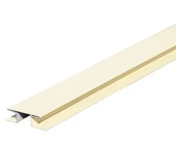 фото Планка стыковочн. сложная метал. (слоновая кость RAL 1014) 75х3000