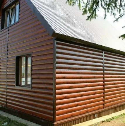 Фото №0 Металлический сайдинг "Блок-хаус"