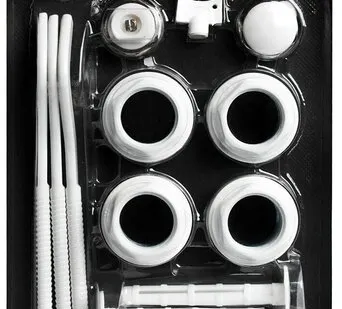 фото 97428 ROMMER 3/4 монтажный комплект 13 в 1 (RAL9016) c 3мя кронштейнами