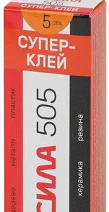 фото Супер-клей 6г 505-6 пластик (туба в кор.) СИЛА Б0033120