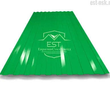 фото Профнастил C-8х1150 Pe 0.4 | RAL 6002 Зелёный лист