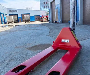 фото Гидравлическая складская тележка, рохля, г/п 3 тонны, нейлон (полиамид)